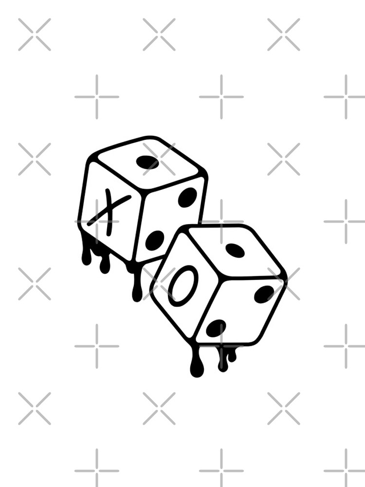 After Hours XO Dice Black and White Design by Disocodesigns