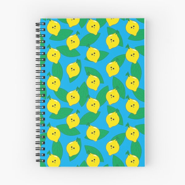 Aperçu de l'œuvre Adorable motif citron - motif fruité - bleu créée et vendue par PattyTheGecko.