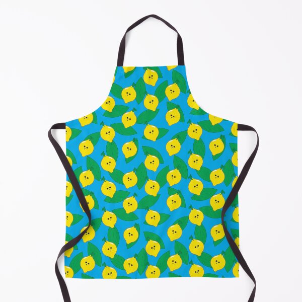 Aperçu de l'œuvre Adorable motif citron - motif fruité - bleu créée et vendue par PattyTheGecko.