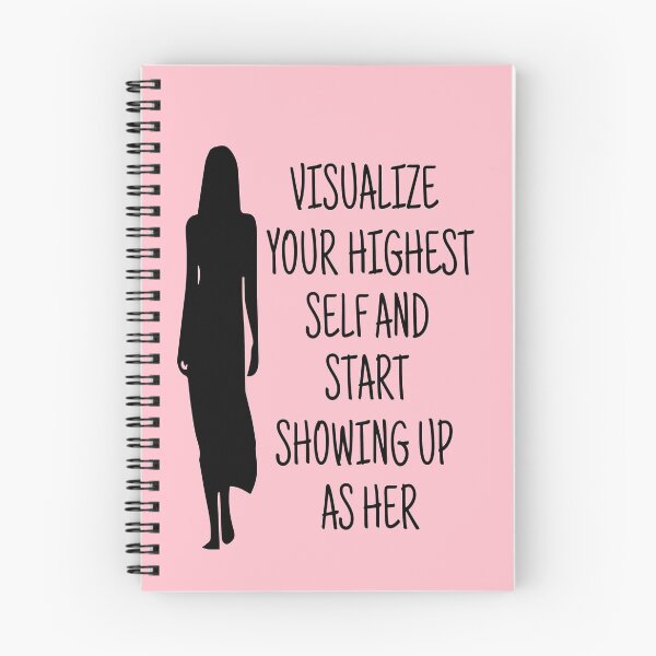 Item preview, Visualize Your Highest Self And Start Showing Up as Her Pink designed and sold by TheAfer.