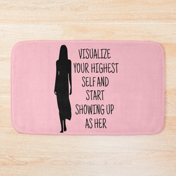 Item preview, Visualize Your Highest Self And Start Showing Up as Her Pink designed and sold by TheAfer.