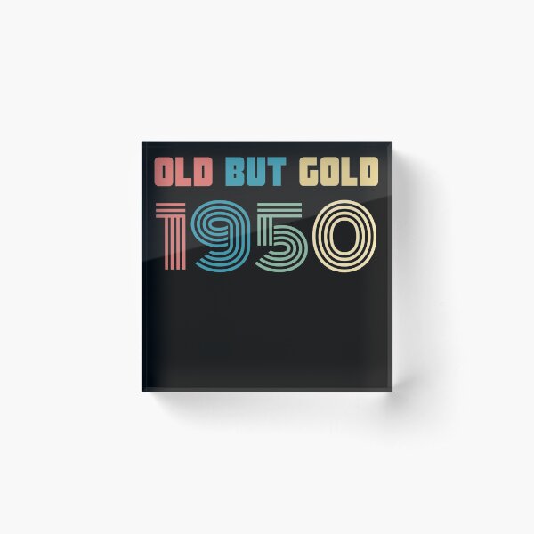 Item preview, Old But Gold 70. Birthday Gift Present for people who are born in 1950 Vintage Retro style  designed and sold by Yenon.