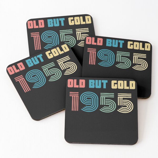 Item preview, Old But Gold 65. Birthday Gift Present for people who are born in 1955 Vintage Retro style  designed and sold by Yenon.