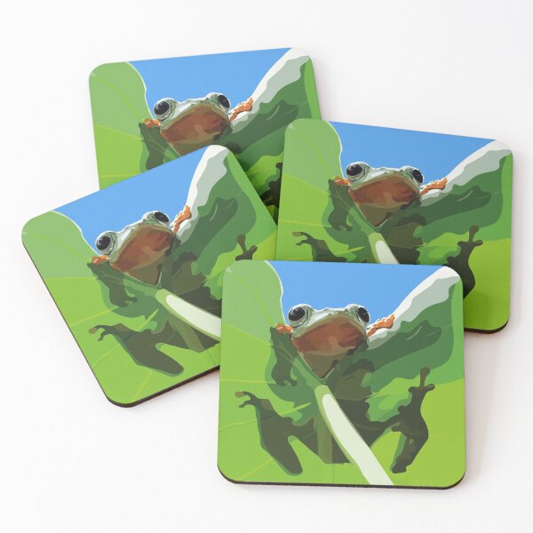 Item preview, Realistic Cute Frog on Lily pad Illustration designed and sold by Bandia.