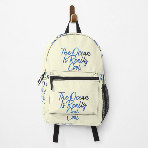 Item preview, The Ocean Is Really Cool Script Swimming Vacation Beach designed and sold by thefrshmachine.