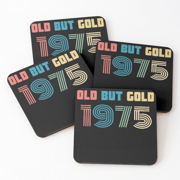Item preview, Old But Gold 45. Birthday Gift Present for people who are born in 1975 Vintage Retro style  designed and sold by Yenon.