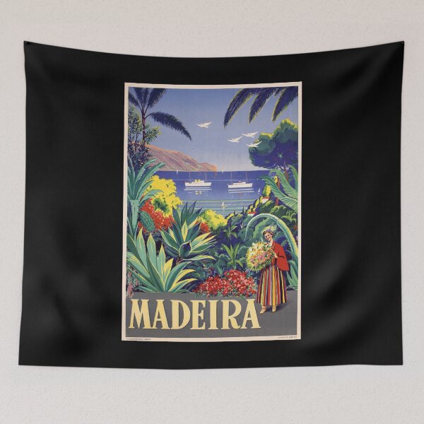 Item preview, Madeira retro poster designed and sold by CorasPosters.