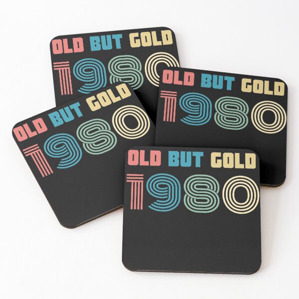 Item preview, Old But Gold 40. Birthday Gift Present for people who are born in 1980 Vintage Retro style  designed and sold by Yenon.