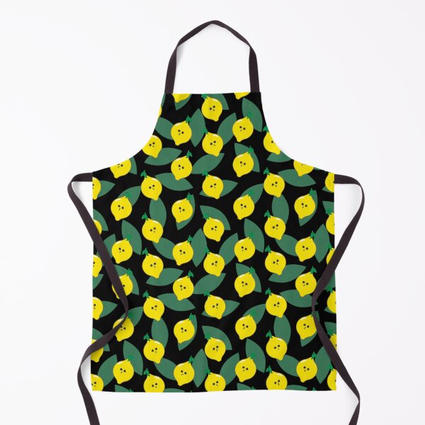Aperçu de l'œuvre Adorable motif citron - motif fruité - noir créée et vendue par PattyTheGecko.