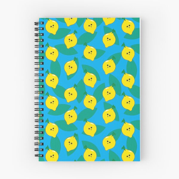 Aperçu de l'œuvre Adorable motif citron - motif fruité - bleu créée et vendue par PattyTheGecko.