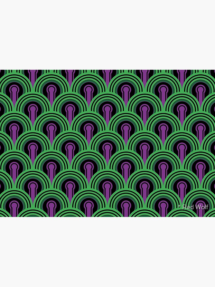 Overlook Hotel Carpet from The Shining: Purple/Green by redwolfoz