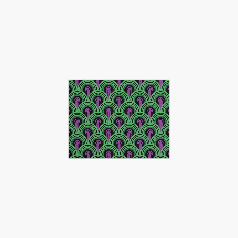 Overlook Hotel Carpet from The Shining: Purple/Green Jigsaw Puzzle