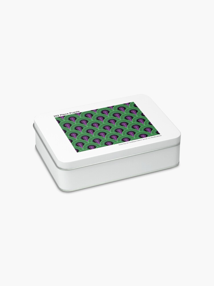Alternate view of Overlook Hotel Carpet from The Shining: Purple/Green Jigsaw Puzzle