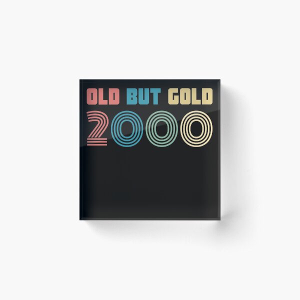 Item preview, Old But Gold 20. Birthday Gift Present for people who are born in 2000 Vintage Retro style  designed and sold by Yenon.