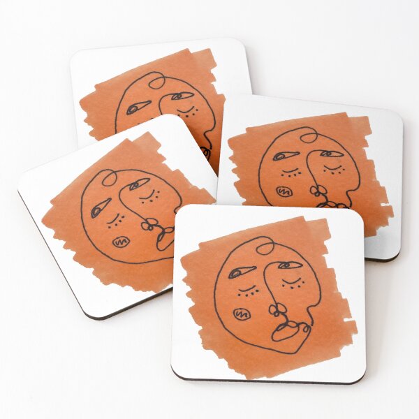 Item preview, Orange Color Sample Face Drawing designed and sold by Cassandra Chung.