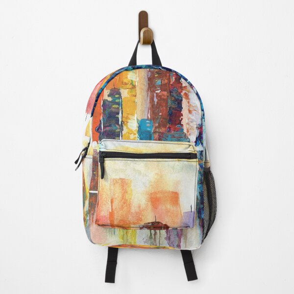 Item preview, Colorful Cityscape Abstract Water Reflection Design designed and sold by Smalltownart.
