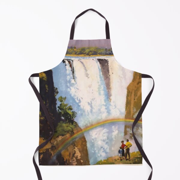 Item preview, Victoria Falls retro poster designed and sold by CorasPosters.