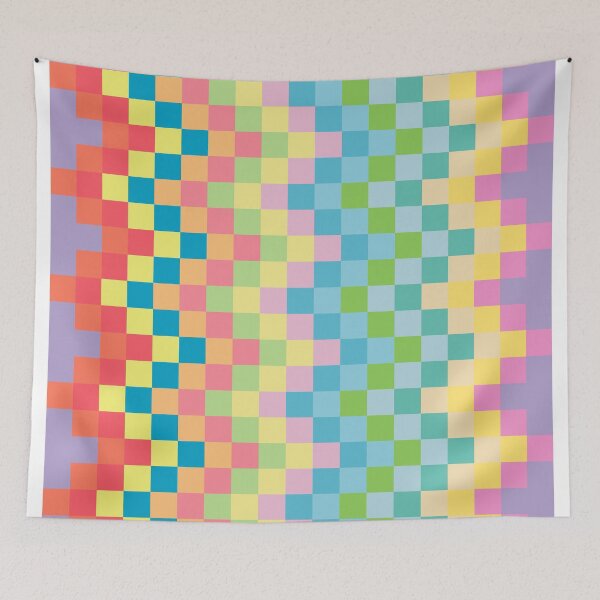 Item preview, pastel pattern - squares - pixel designed and sold by greatnorris.
