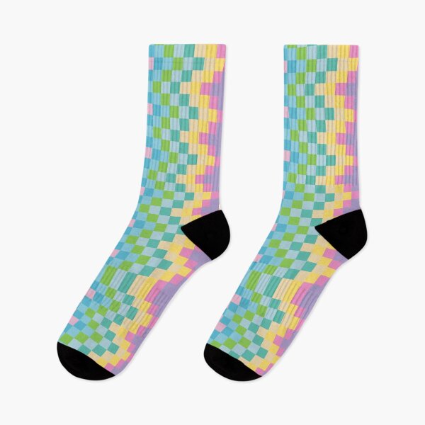 Item preview, pastel pattern - squares - pixel designed and sold by greatnorris.