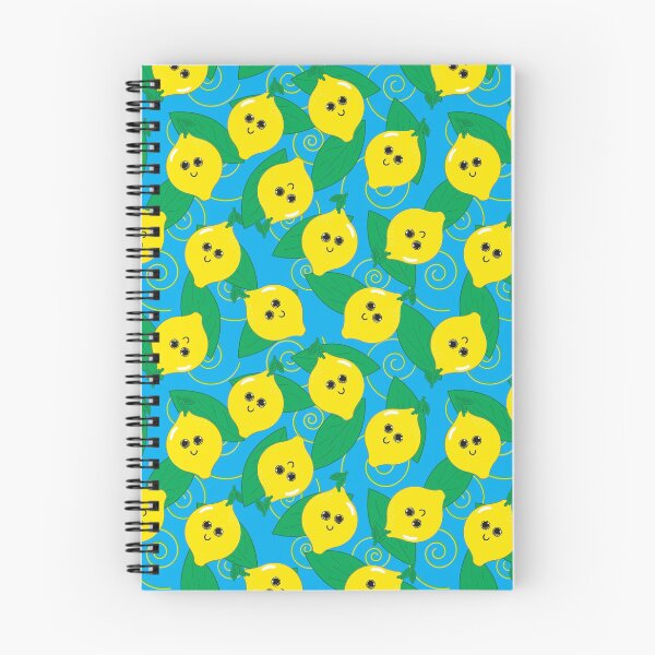 Aperçu de l'œuvre Adorable motif citron - motif fruité - bleu créée et vendue par PattyTheGecko.
