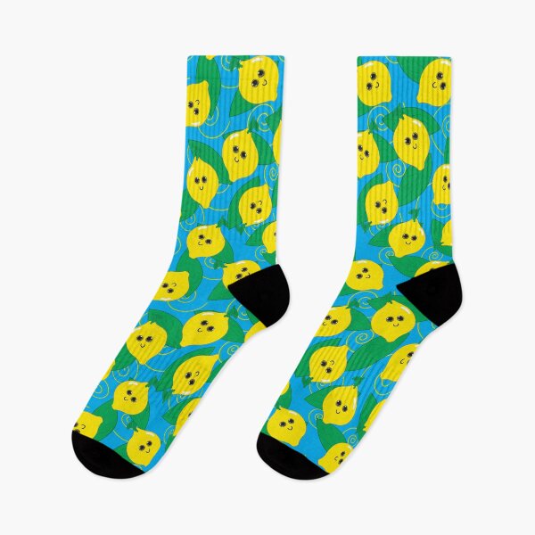 Artikelvorschau, Entzückendes Zitronenmuster - Fruchtiges Muster - Blau entworfen und verkauft von PattyTheGecko.