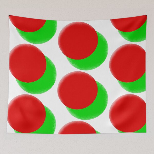 Item preview, Concentric Christmas Colored Circles | Red Green designed and sold by BHawk-Graphics.