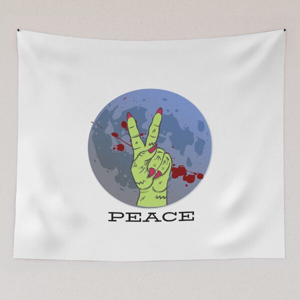 Item preview, Halloween Peace Sign T-Shirts Halloween Peace Sign Moon T-shirt designed and sold by BECOOOL.