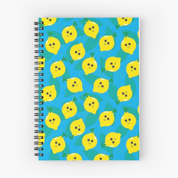 Aperçu de l'œuvre Adorable motif citron - motif fruité - bleu créée et vendue par PattyTheGecko.