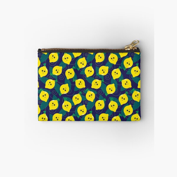 Aperçu de l'œuvre Adorable motif citron - motif fruité - bleu foncé créée et vendue par PattyTheGecko.