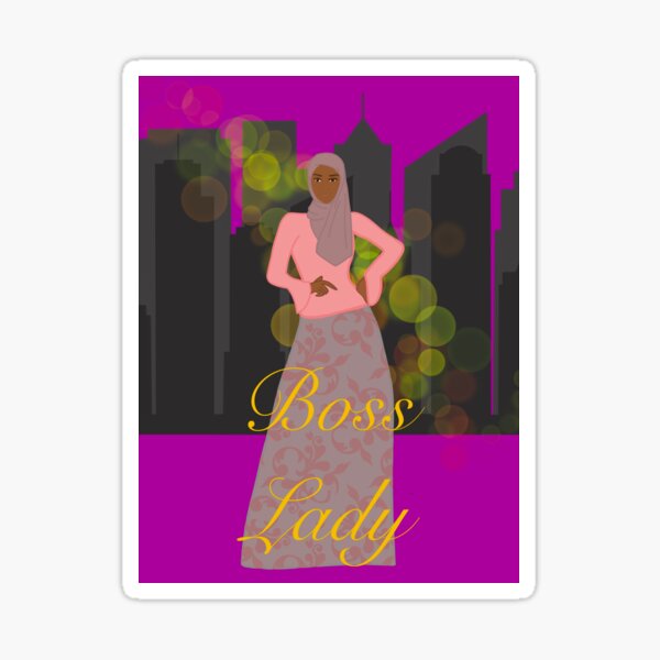 Item preview, Muslim Woman Boss LAdy designed and sold by wishflowercraft.