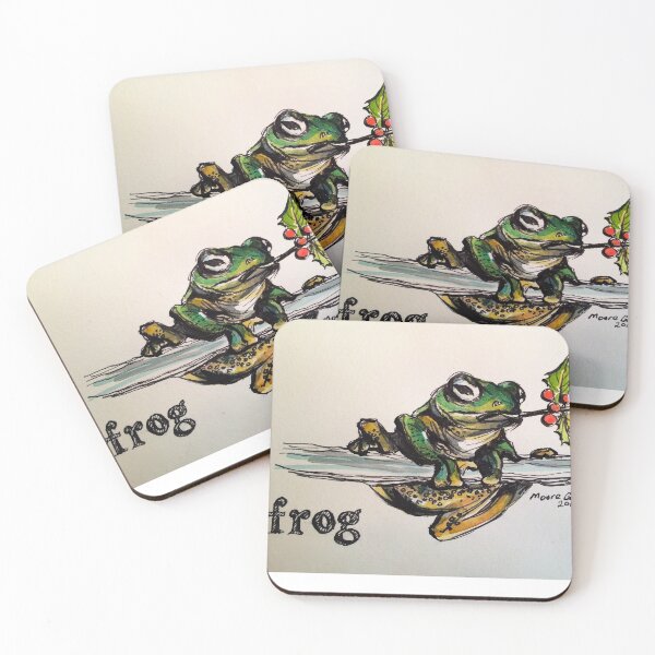 Item preview, Christmas frog. Elizabeth Moore Golding© designed and sold by Elizabeth Moore Golding.