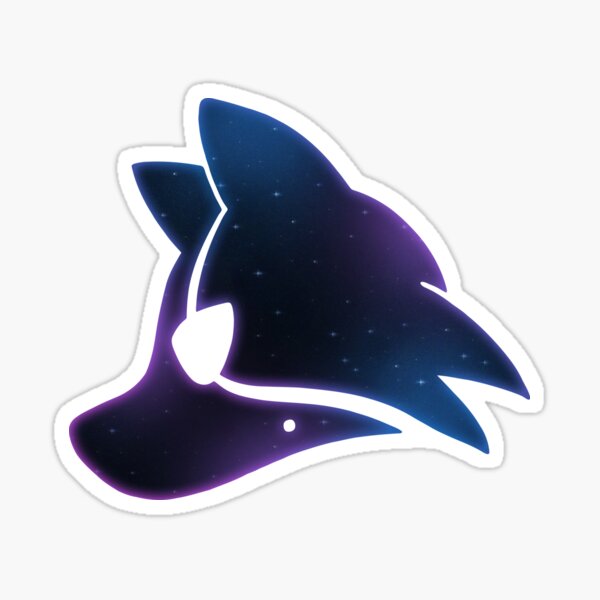 Starry Wolf Logo Sticker
