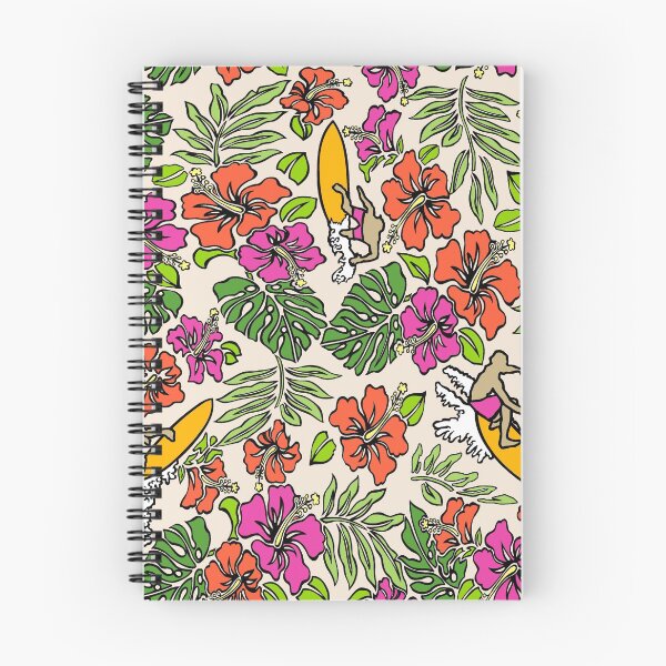 Item preview, Surf Pareau Hawaiian Hibiscus Surfing - Coarl and Fuchsia designed and sold by DriveIndustries.