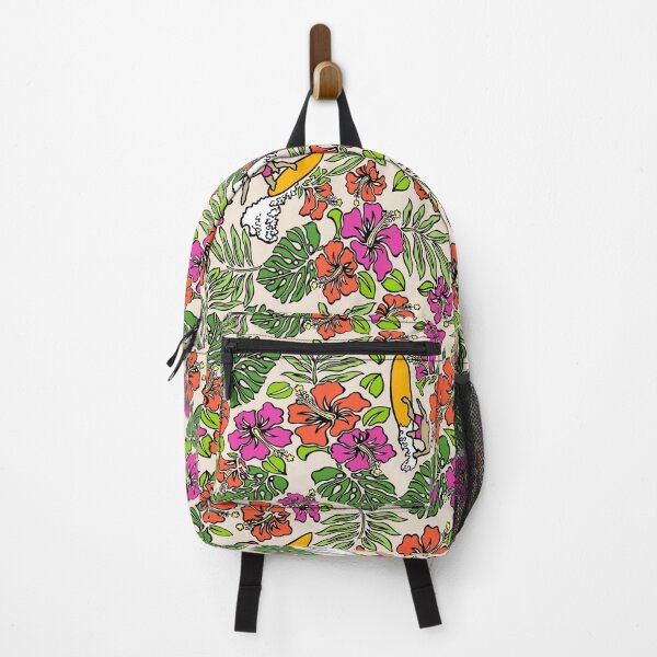 Item preview, Surf Pareau Hawaiian Hibiscus Surfing - Coarl and Fuchsia designed and sold by DriveIndustries.