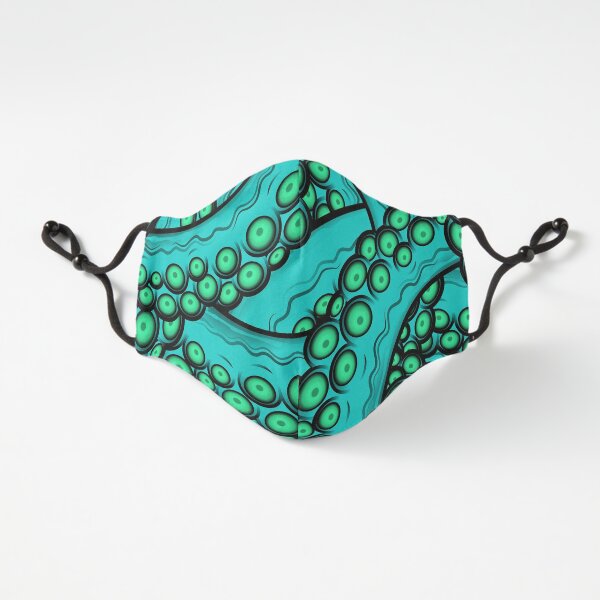 Turquoise Tentacles Fitted 3-Layer