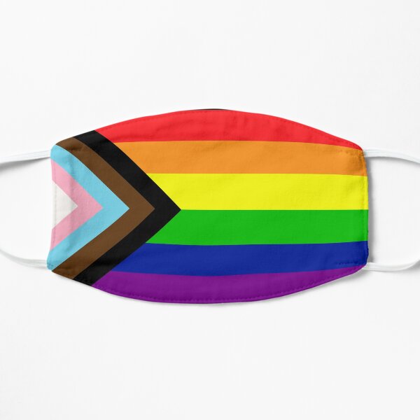 Progress Pride Flag Flat Mask