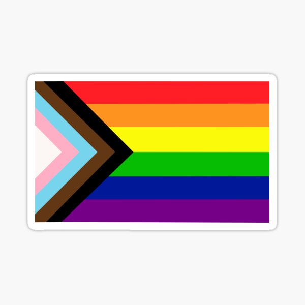 Fortschrittsstolz-Flagge Sticker
