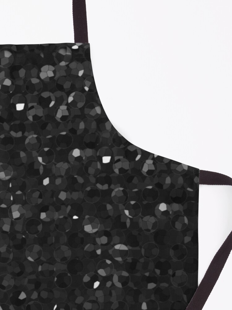 Alternate view of Black Crystal Bling Strass G283 Apron
