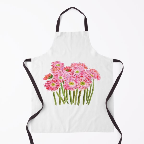 Item preview, hand painted Pink Barberton Daisy Gerbera Watercolor Gerbera daisy  designed and sold by SelenePaintings .