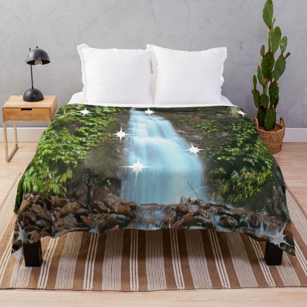 Item preview, Starry little waterfall and the forest designed and sold by Mariolangstieh.