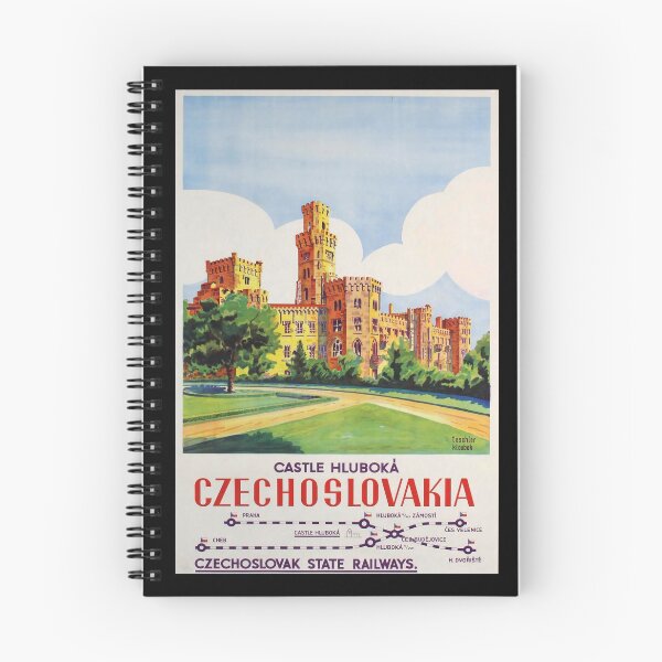 Item preview, Czechoslovakia retro poster designed and sold by CorasPosters.