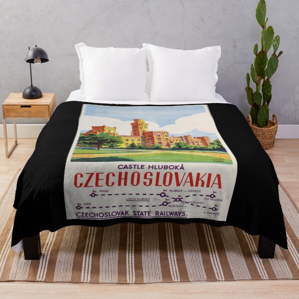 Item preview, Czechoslovakia retro poster designed and sold by CorasPosters.