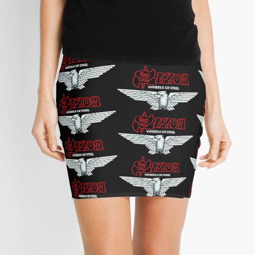 Saxon band logo music heavy metal Ecelna Mini Skirt