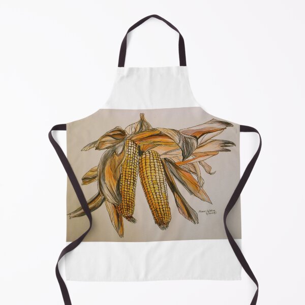 Item preview, Drying sweetcorn, Italy pen and wash 2010 designed and sold by Elizabeth Moore Golding.