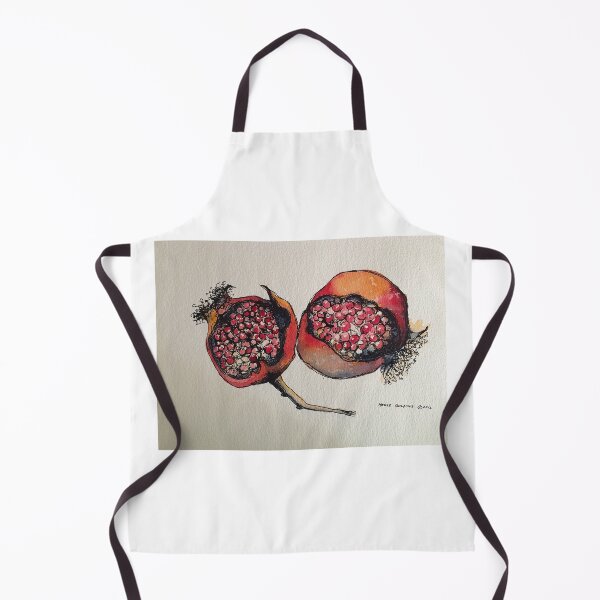 Item preview, Pomegranate. Pen and wash. designed and sold by Elizabeth Moore Golding.