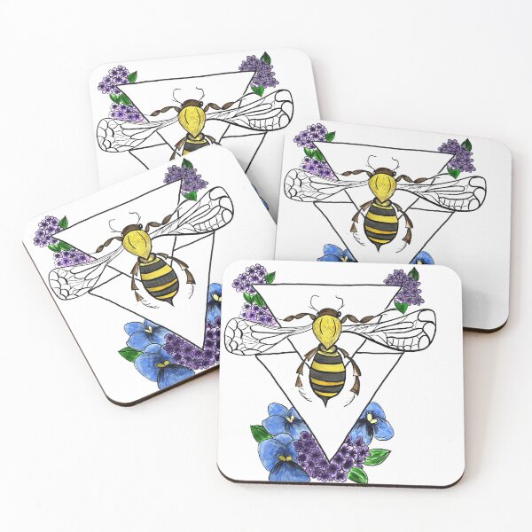 Item preview, bee flower designed and sold by WitchyWay.