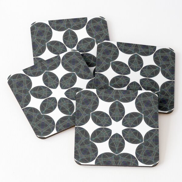 Item preview, Abstract Blue Tartan Flower designed and sold by AraljanFusion.