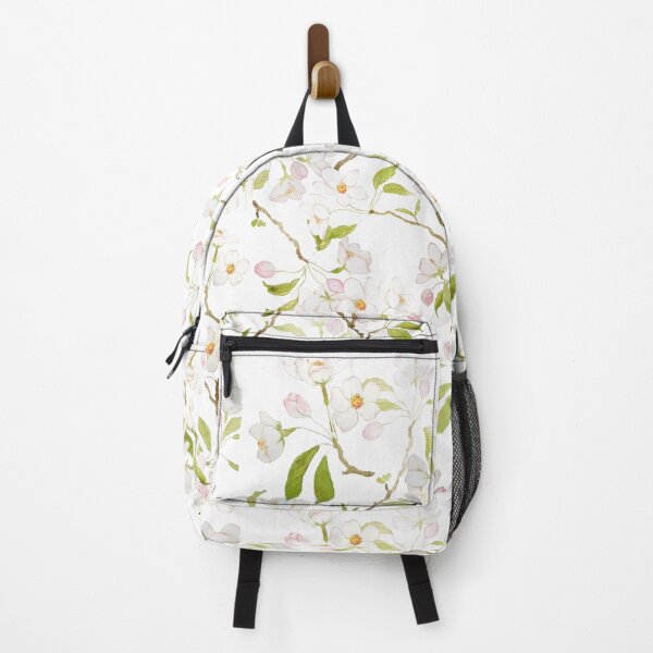 Item preview, hand painted white cherry blossom pattern designed and sold by ColorandColor.