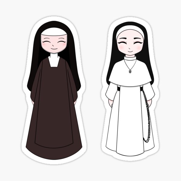 Carmelite and Dominican Nuns Sticker