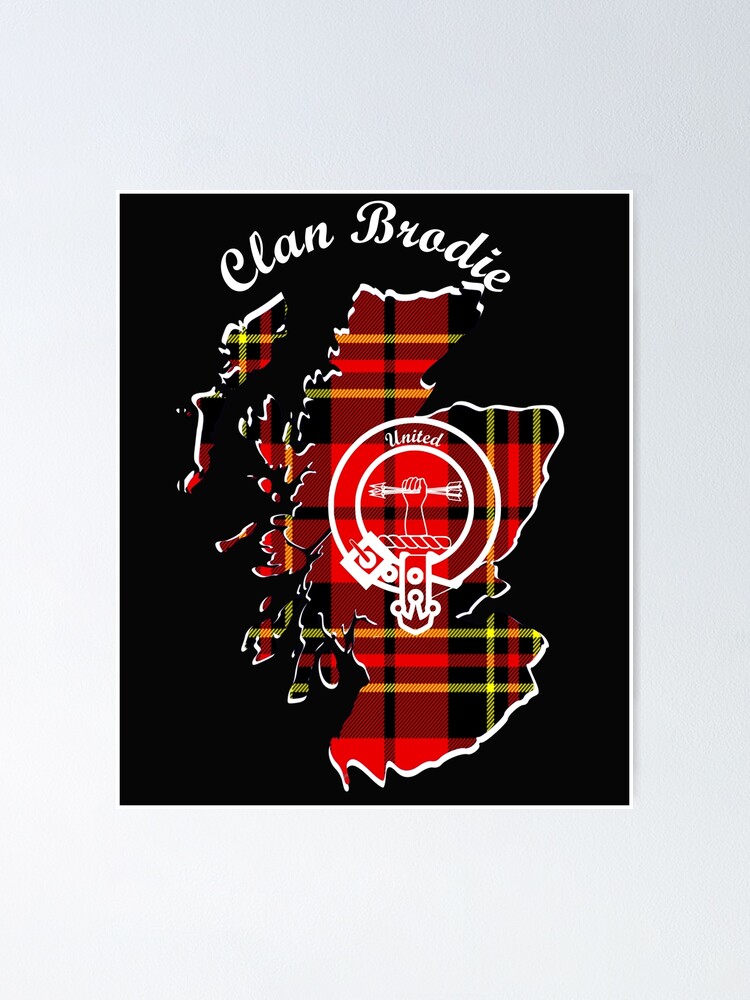 Clan Brodie Scotland Map Crest